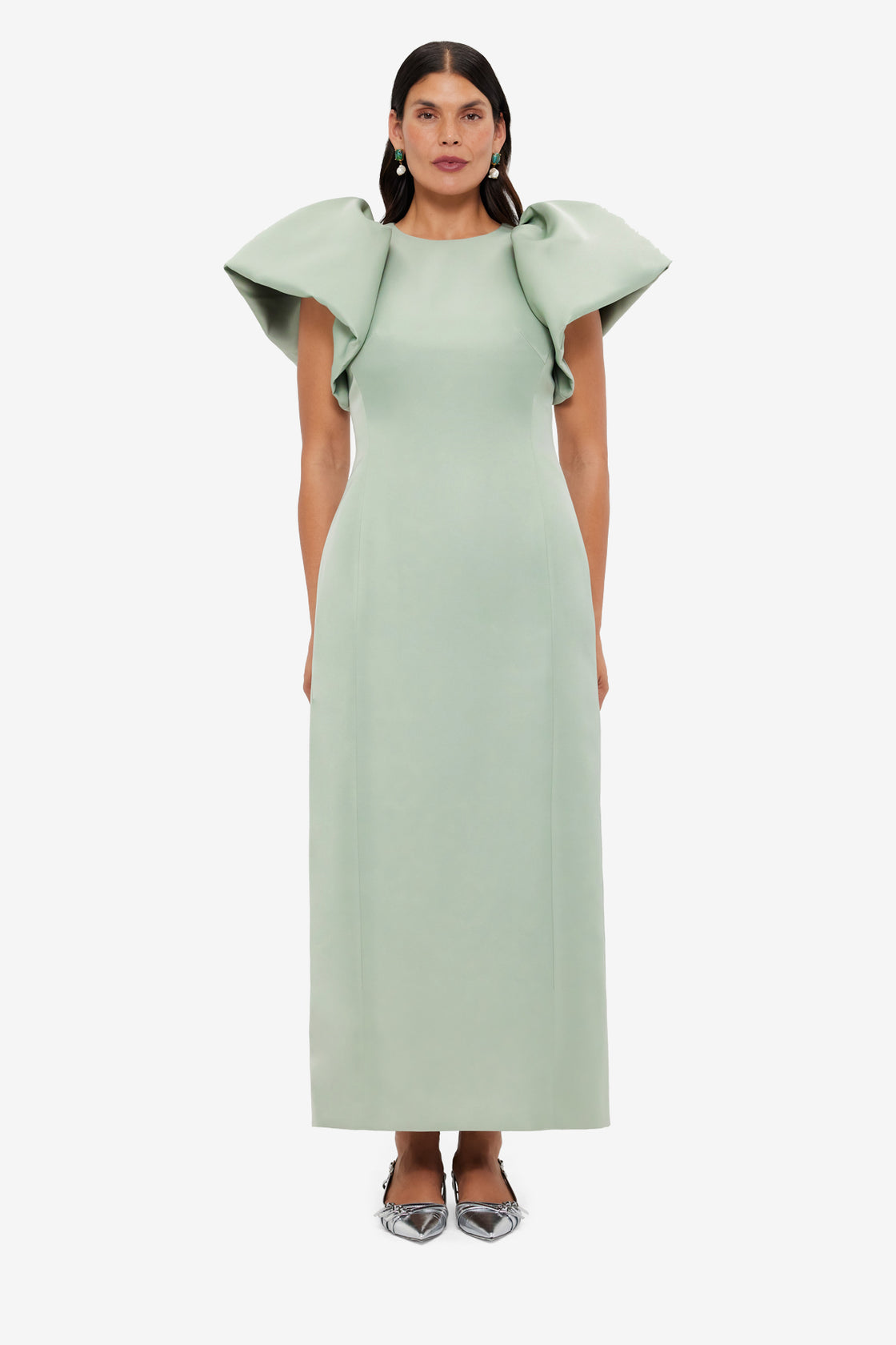 Exclusive LEO LIN Lucinda Maxi Dress - Sage