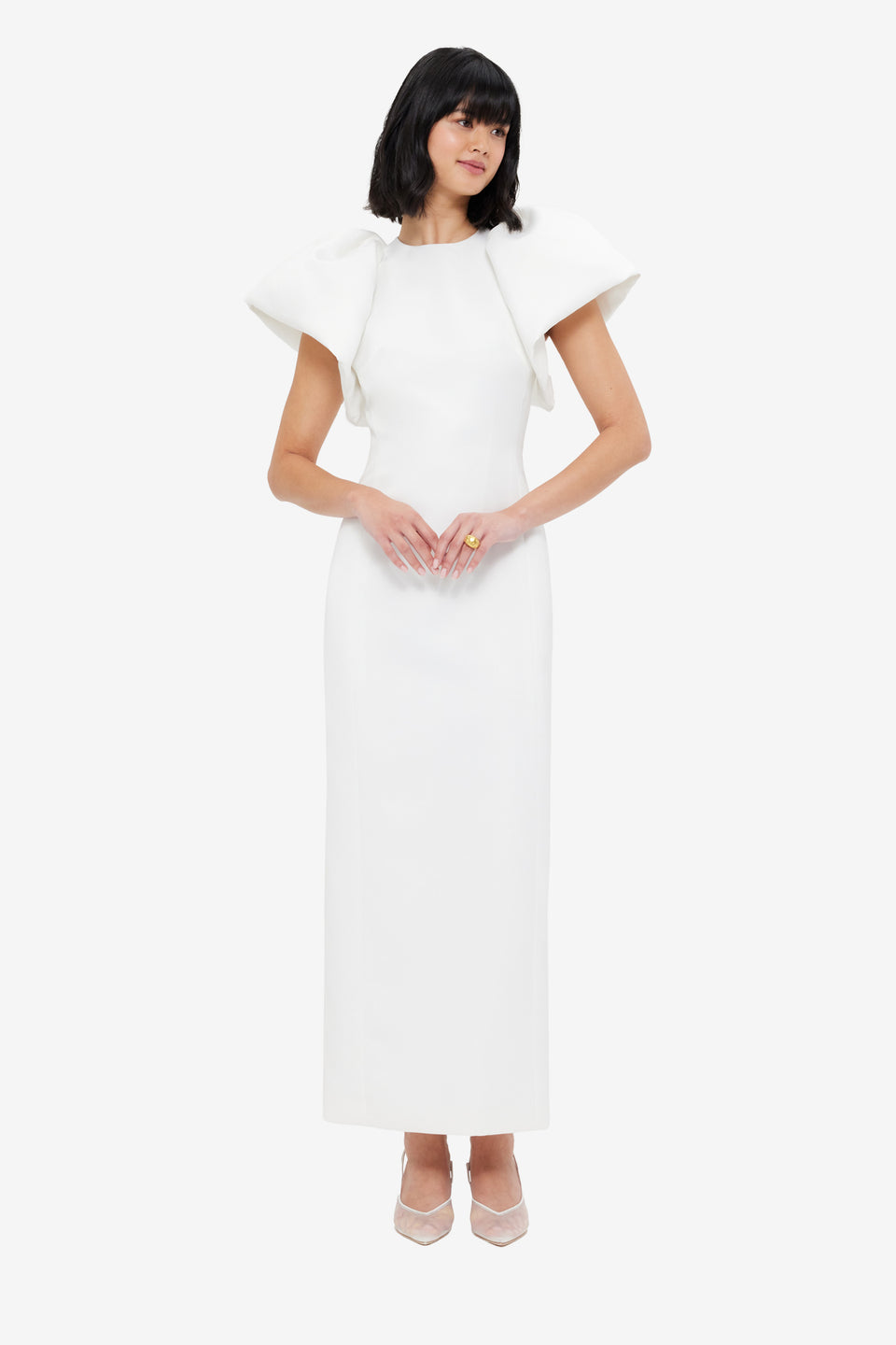 Exclusive LEO LIN Lucinda Maxi Dress - Snow