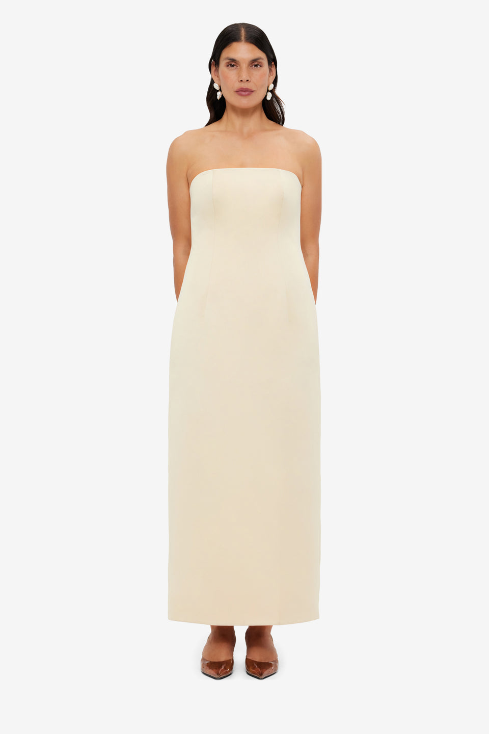 Exclusive LEO LIN Rayna Bustier Maxi Dress - Champagne