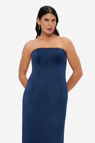 Exclusive LEO LIN Rayna Bustier Maxi Dress - Navy