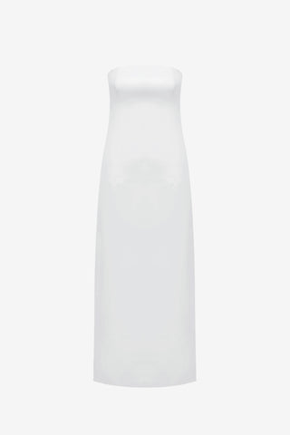 Exclusive LEO LIN Rayna Bustier Maxi Dress - Snow