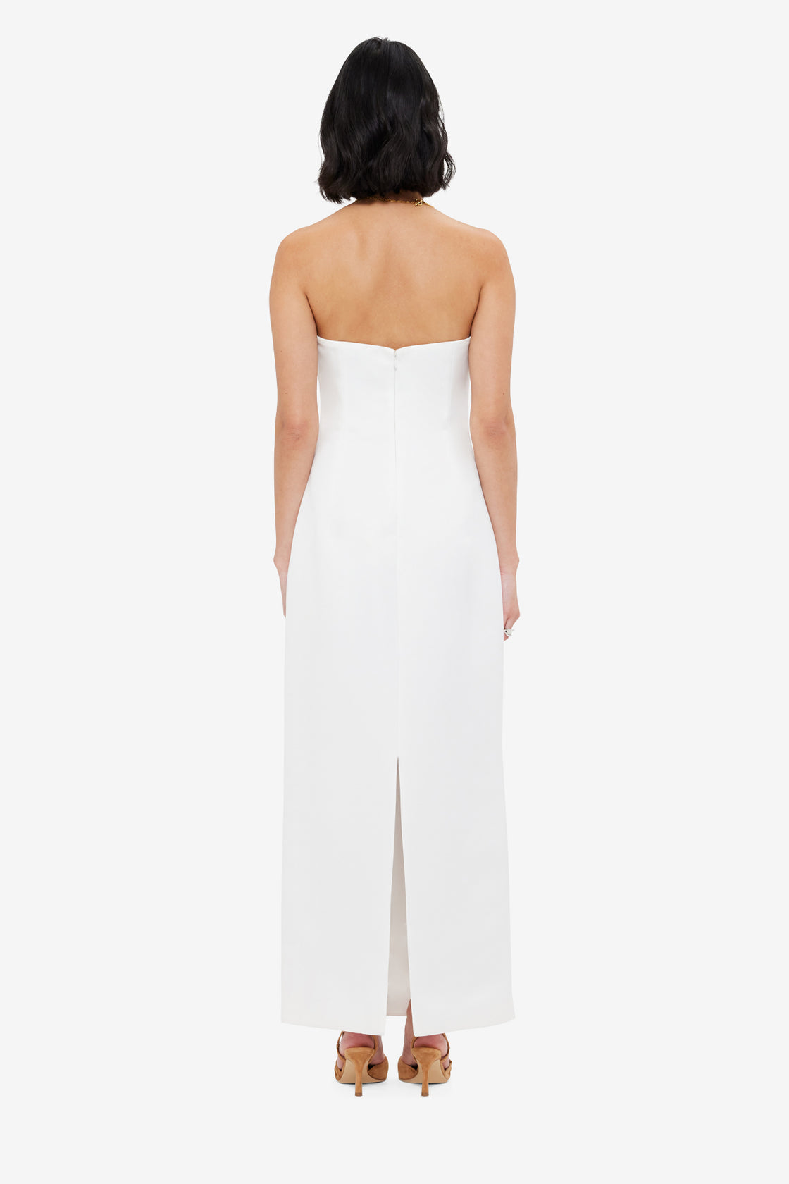 Exclusive LEO LIN Rayna Bustier Maxi Dress - Snow