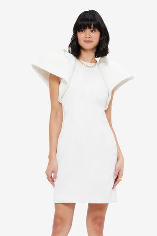 Exclusive LEO LIN Dayna Mini Dress - Snow