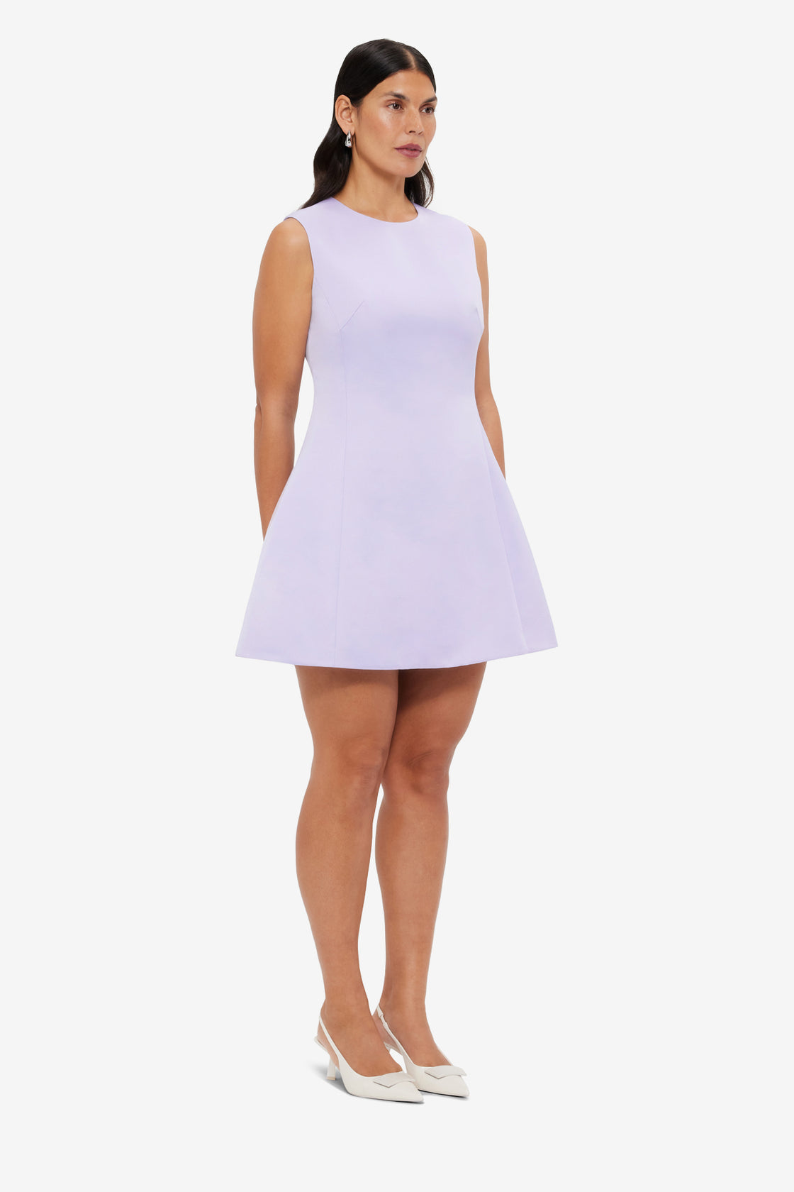Exclusive LEO LIN Chloe Sleeveless Mini Dress - Lilac