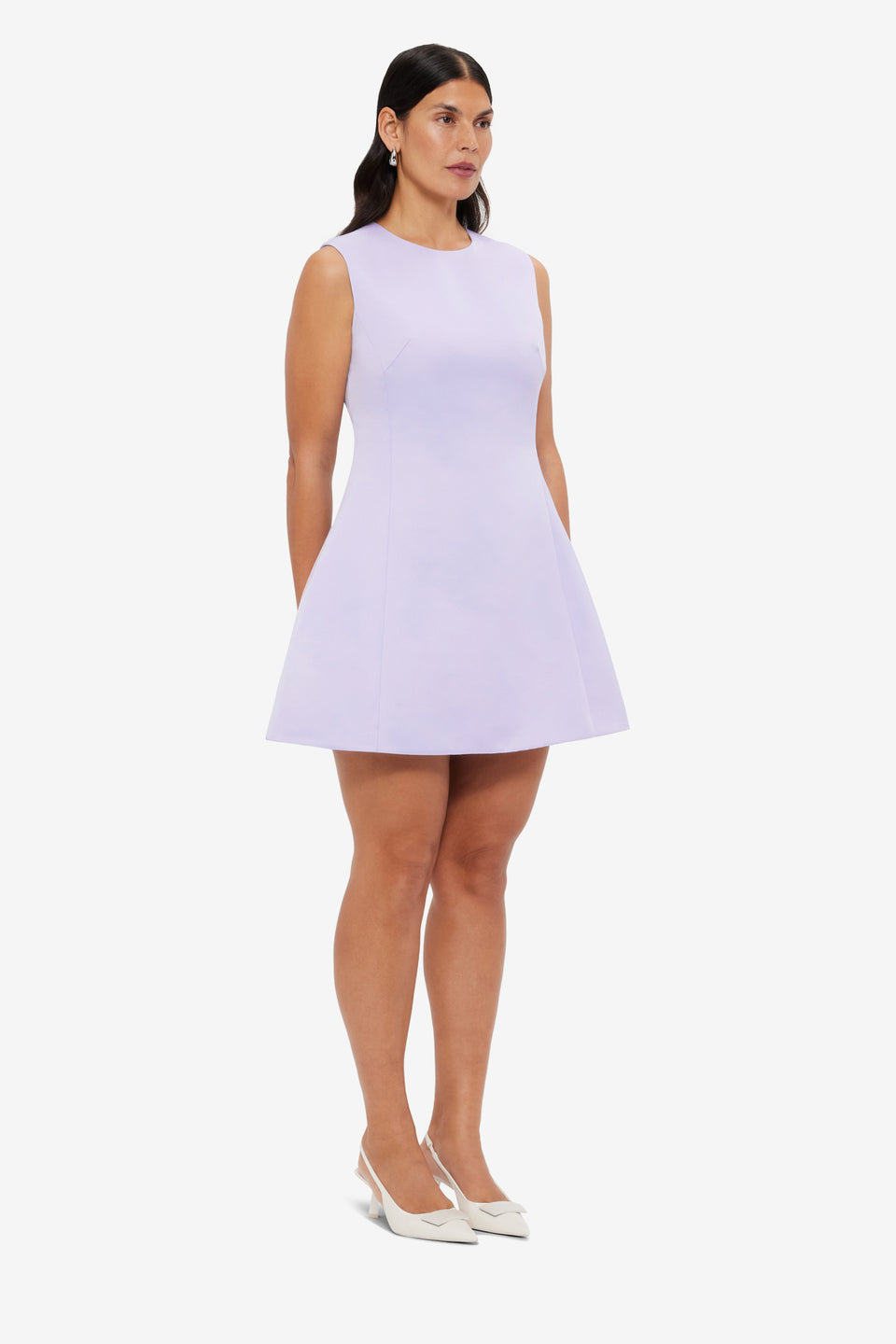 Exclusive LEO LIN Chloe Sleeveless Mini Dress - Lilac