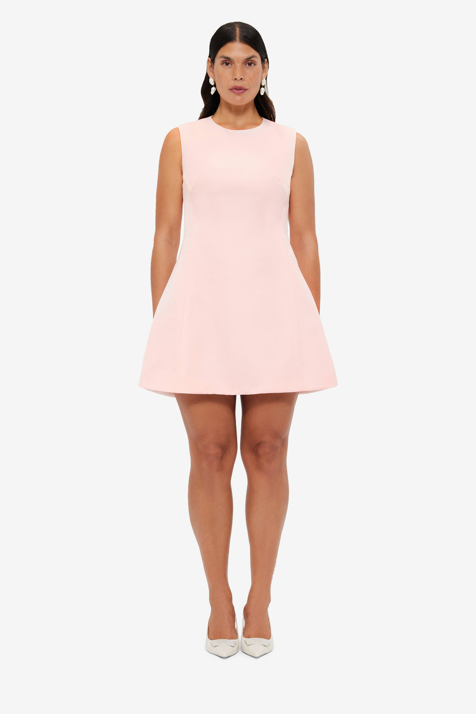 Exclusive LEO LIN Chloe Sleeveless Mini Dress - Soft Pink