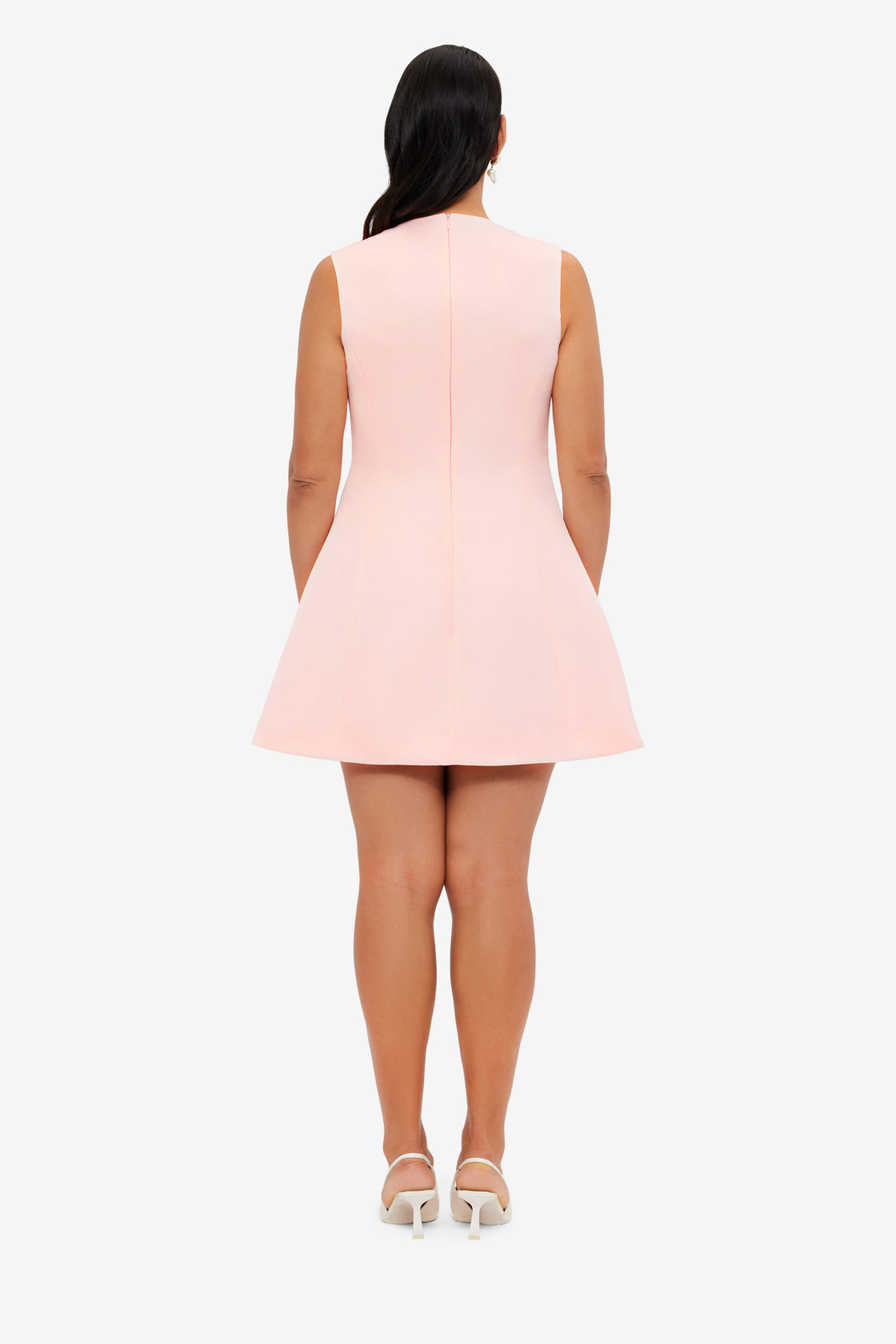 Exclusive LEO LIN Chloe Sleeveless Mini Dress - Soft Pink