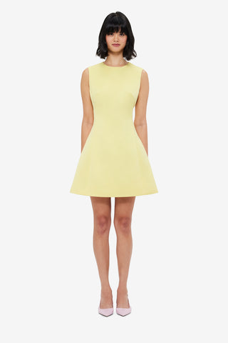 Exclusive LEO LIN Chloe Sleeveless Mini Dress - Sorbet Yellow