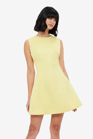 Exclusive LEO LIN Chloe Sleeveless Mini Dress - Sorbet Yellow