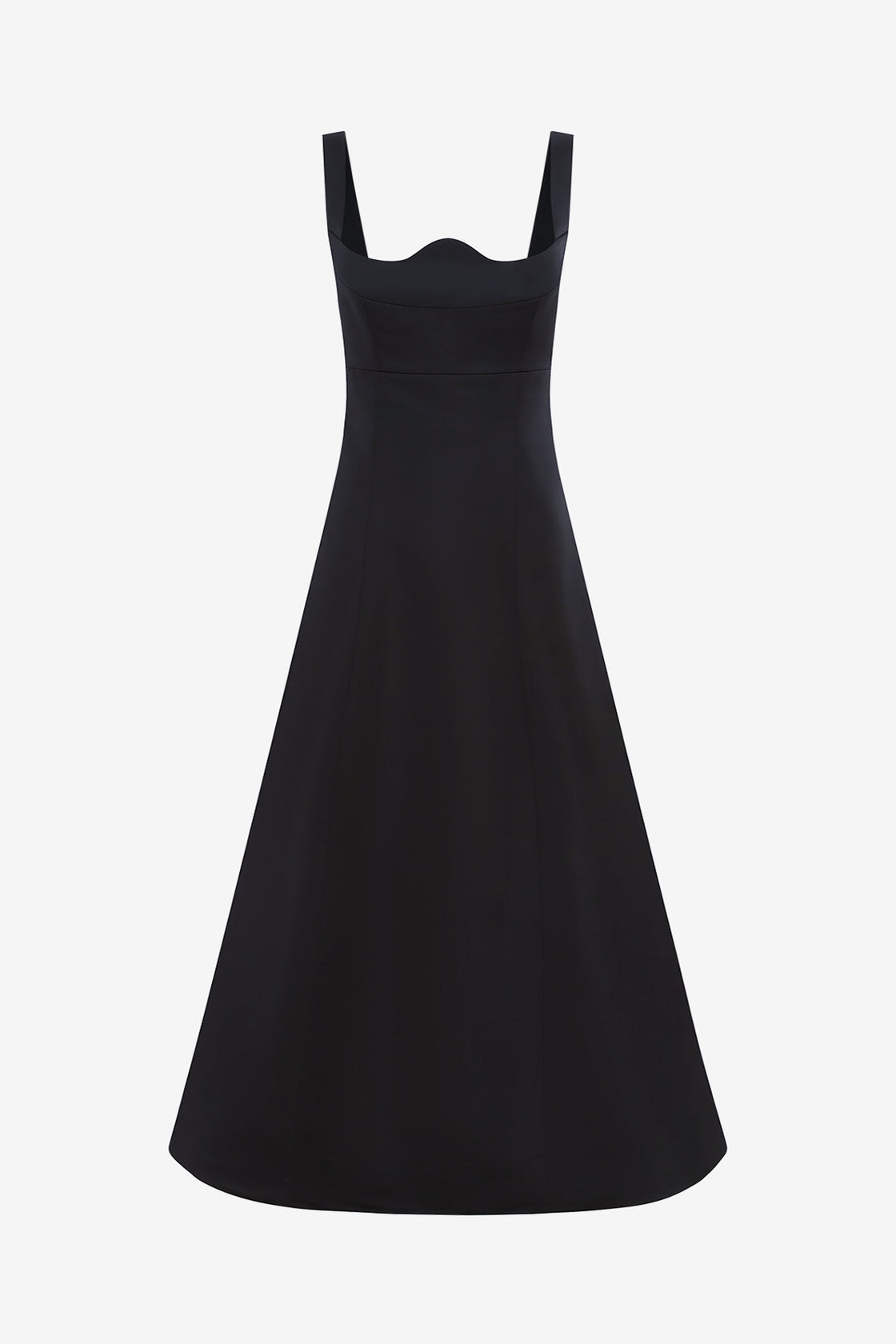 Exclusive LEO LIN Odette Midi Dress - Ebony