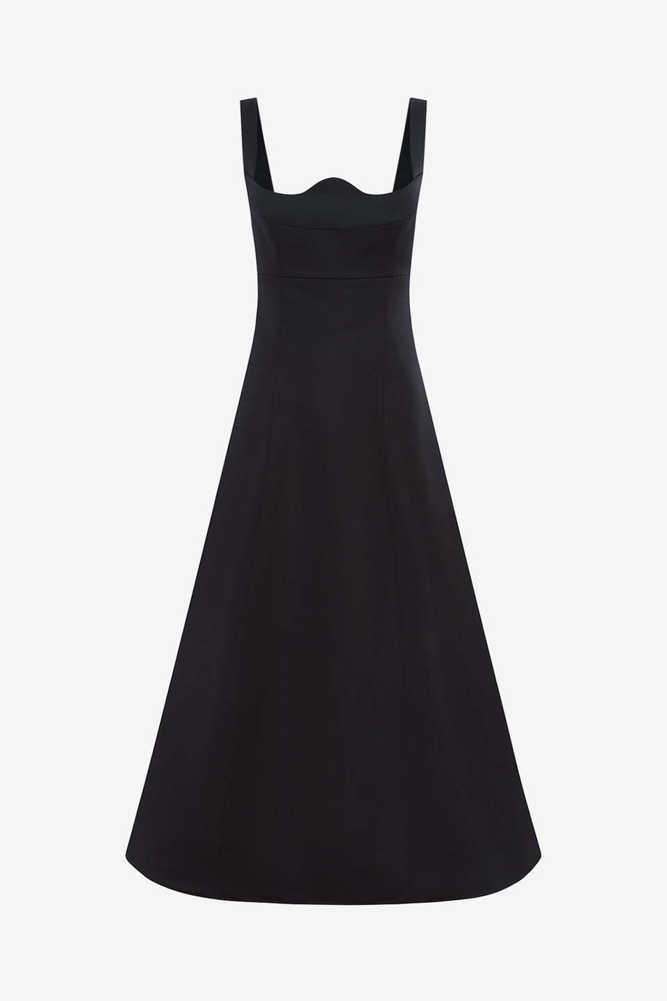 Exclusive LEO LIN Odette Midi Dress - Ebony