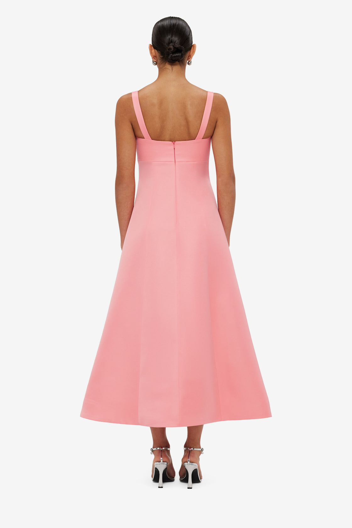 Exclusive LEO LIN Odette Midi Dress - Strawberry Pink