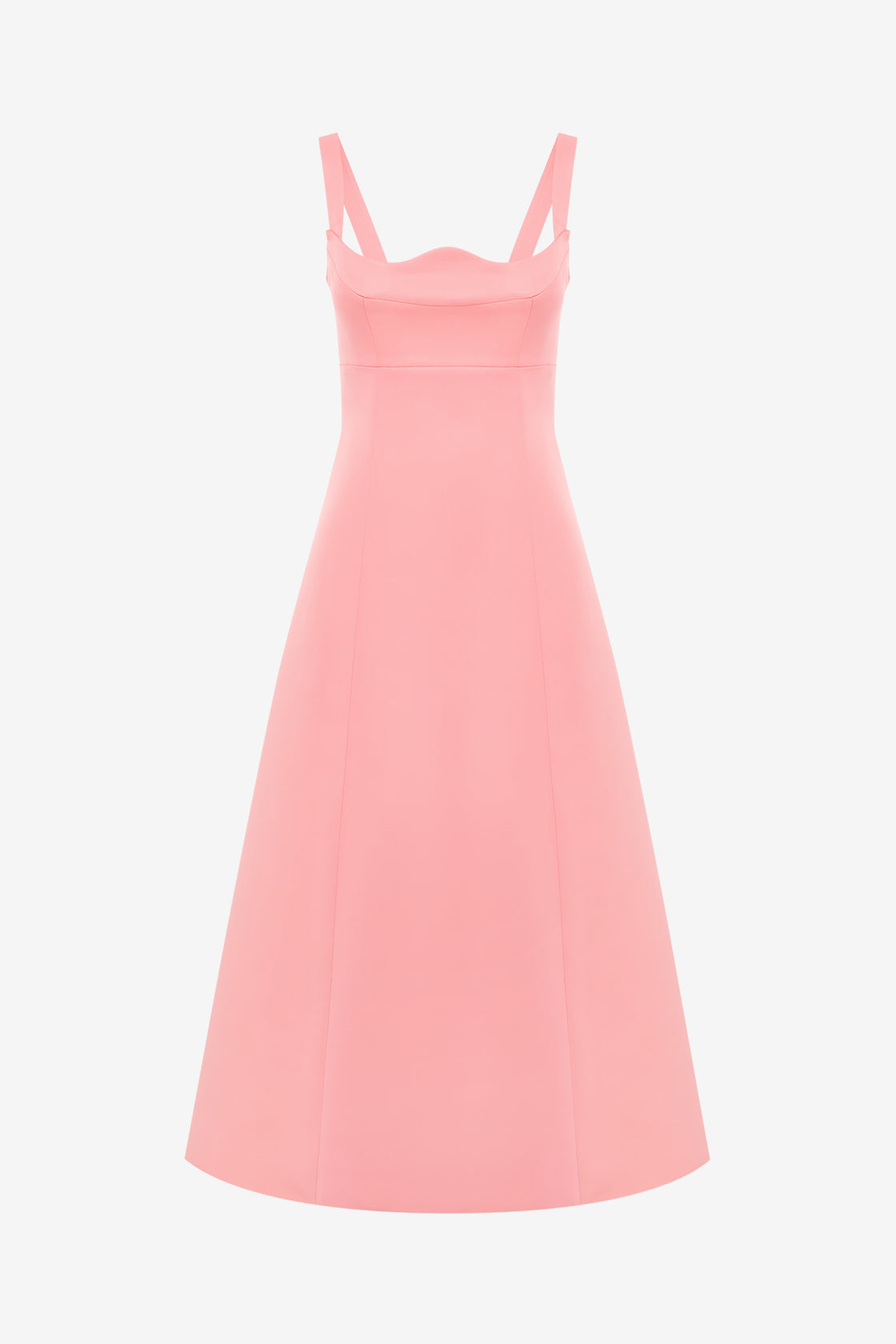 Exclusive LEO LIN Odette Midi Dress - Strawberry Pink
