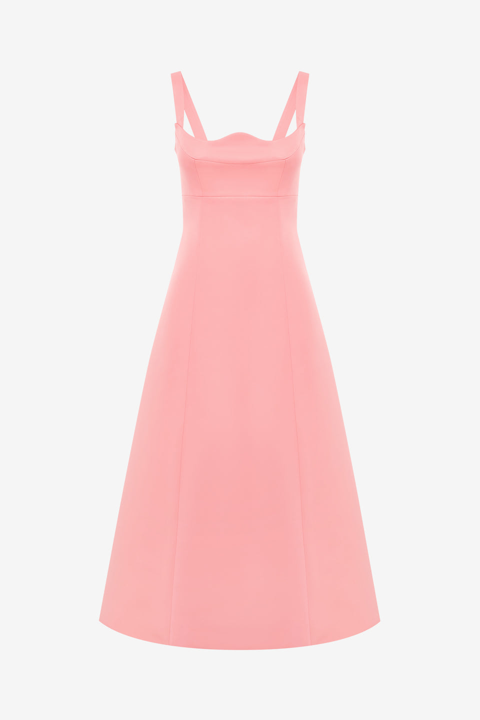 Exclusive LEO LIN Odette Midi Dress - Strawberry Pink