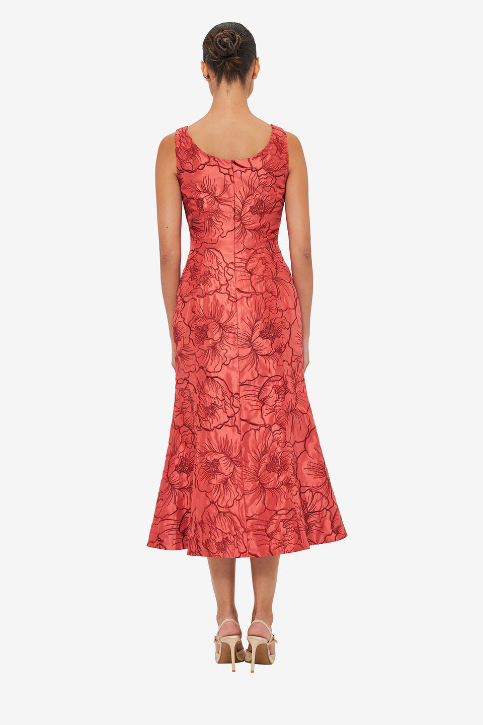Exclusive LEO LIN Daphne Midi Dress - Mulberry