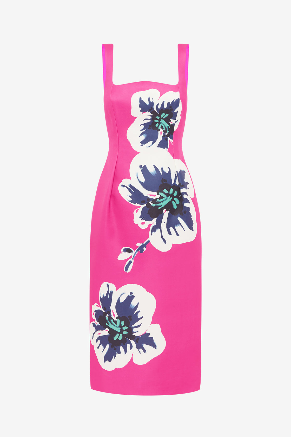 Exclusive LEO LIN Larissa Midi Dress - Orchid Print