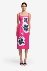 Larissa Midi Dress - Orchid Print Dress Midi