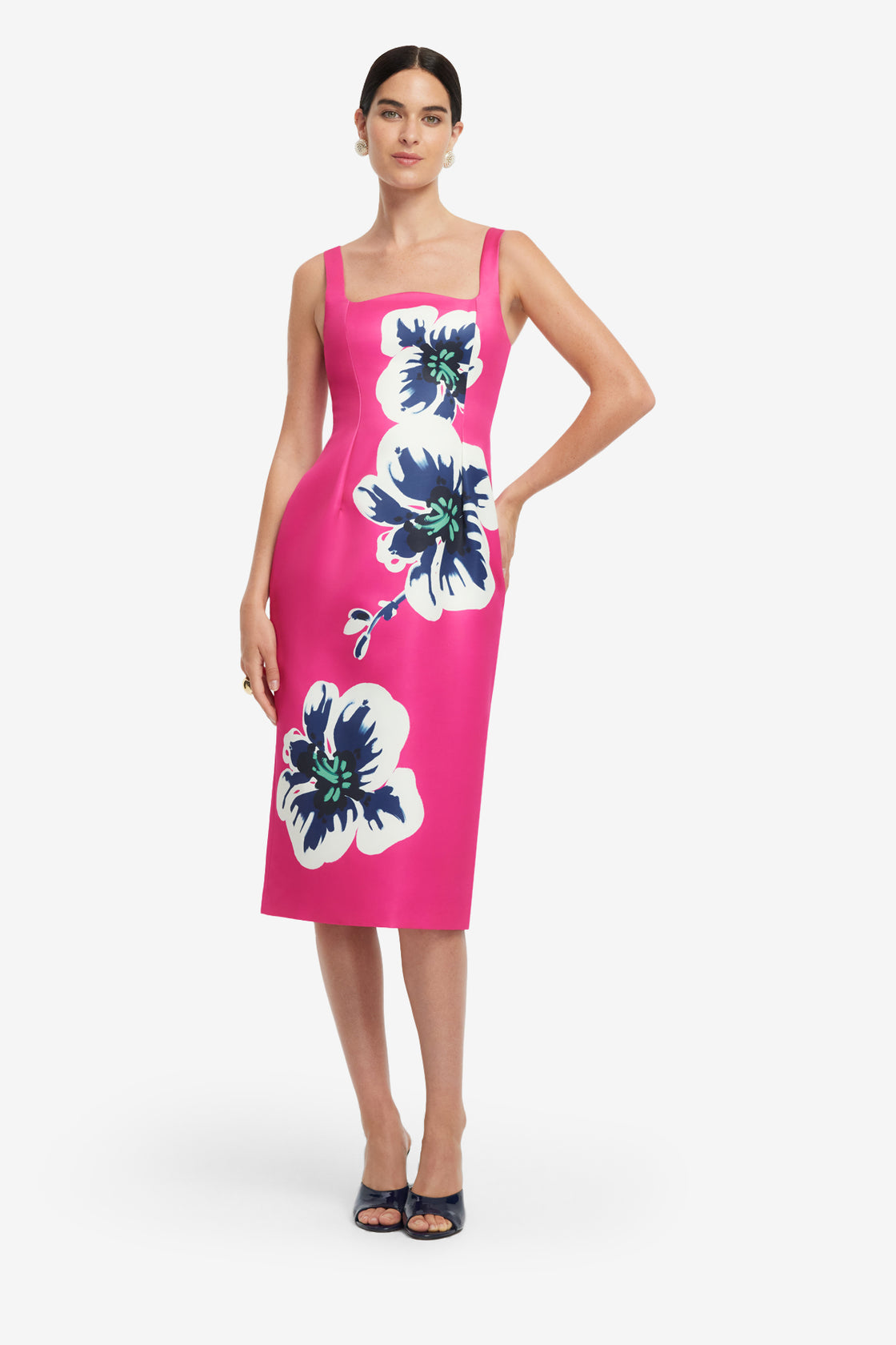 Larissa Midi Dress - Orchid Print Larissa Midi Dress - Orchid Print