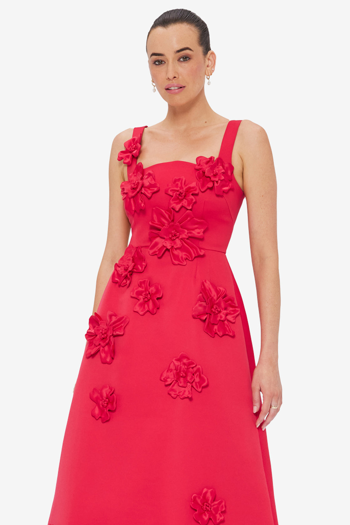 Rianne Floral Appliqu Maxi Dress - Rosa LEO LIN Rianne Floral Appliqu Maxi Dress - Rosa LEO LIN