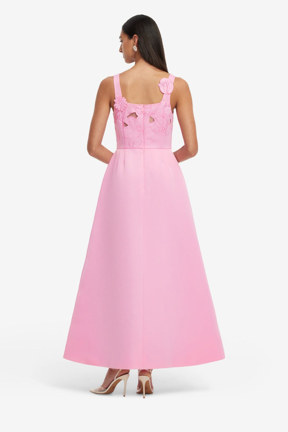 Exclusive LEO LIN Rianne Applique Maxi Dress - Baby Pink