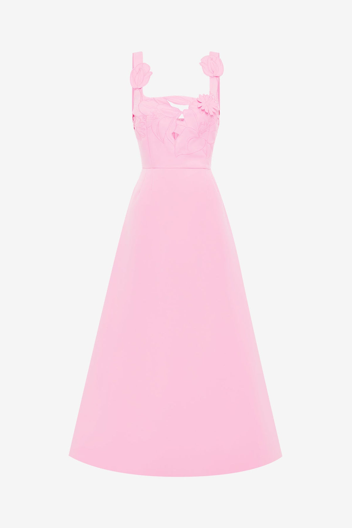 Rianne Appliqu Maxi Dress - Baby Pink LEO LIN Rianne Appliqu Maxi Dress - Baby Pink LEO LIN