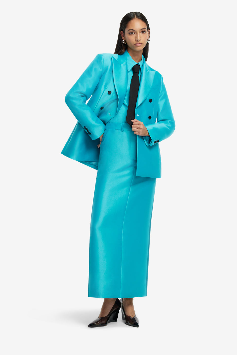 Exclusive LEO LIN Rosaline Shirt - Aqua