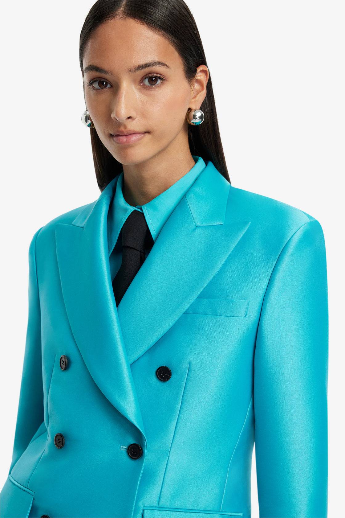 Exclusive LEO LIN Anissa Blazer - Aqua