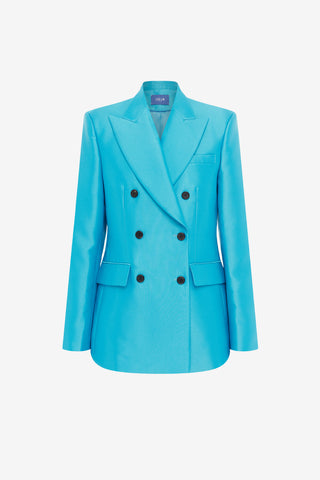 Exclusive LEO LIN Anissa Blazer - Aqua