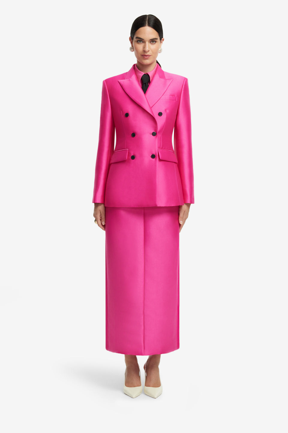 Exclusive LEO LIN Anissa Blazer - Hot Pink
