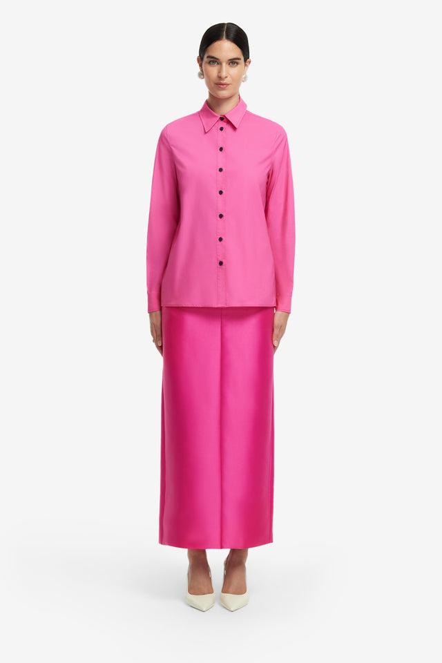 Exclusive LEO LIN Rosaline Shirt - Hot Pink
