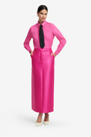 Exclusive LEO LIN Eve Maxi Skirt - Hot Pink