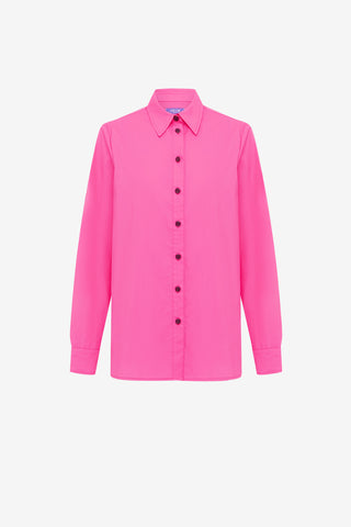Exclusive LEO LIN Rosaline Shirt - Hot Pink