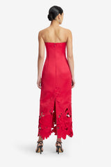 Rayna Appliqué Bustier Maxi Dress - Rosa Dress Maxi