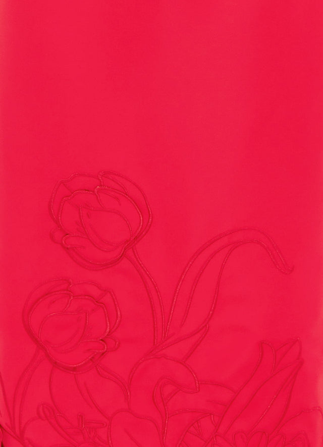 Exclusive LEO LIN Rayna Appliqué Bustier Maxi Dress - Rosa