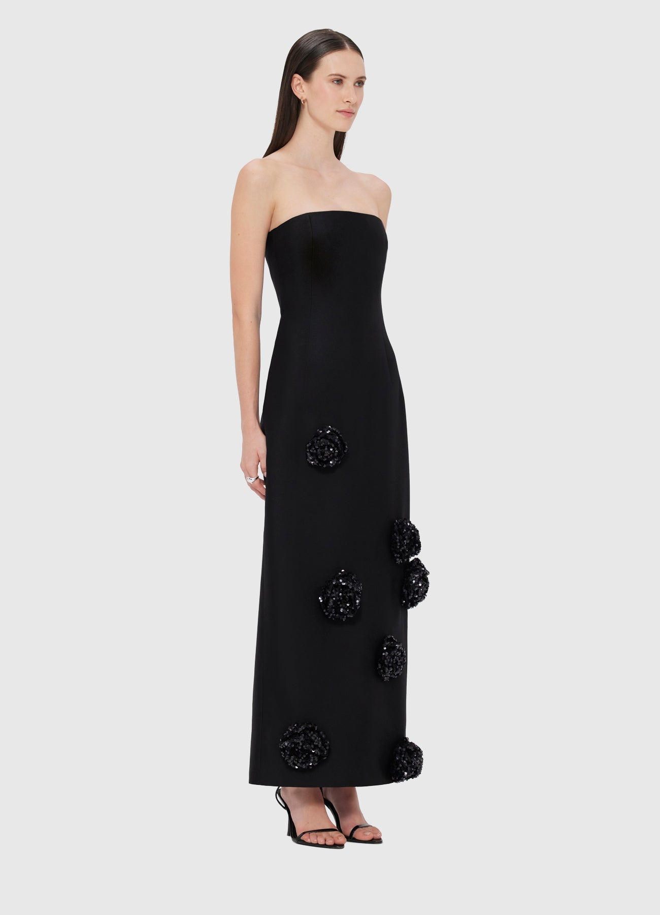 【Leo Lin】Rayna Embellished Bustier Maxi Dress Rayna Embellished Bustier Maxi Dress - Onyx – LEO LIN