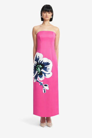 Exclusive LEO LIN Rayna Bustier Maxi Dress - Orchid Print