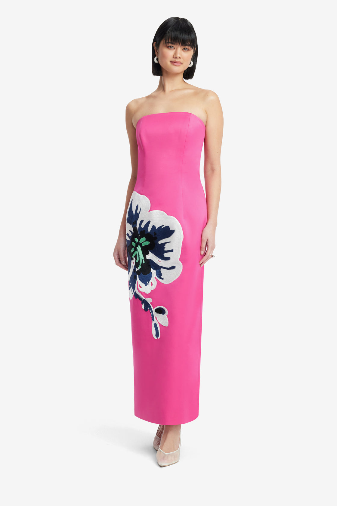 Rayna Bustier Maxi Dress - Orchid Print LEO LIN Rayna Bustier Maxi Dress - Orchid Print LEO LIN
