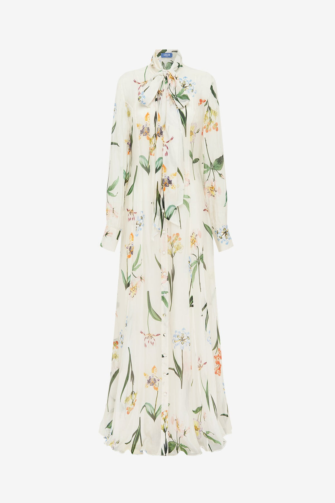 Leo Lin - Lilith Tie Neck Maxi Dress