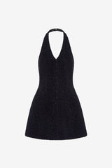 Jessie Halterneck Mini Dress - Ebony Dress Mini