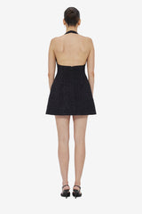 Jessie Halterneck Mini Dress - Ebony Dress Mini