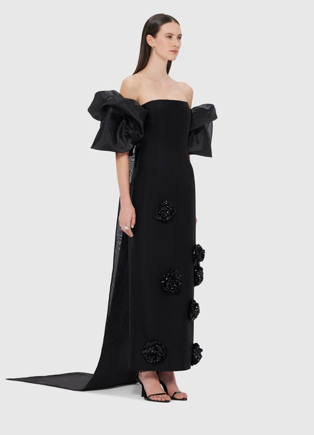Exclusive LEO LIN Rayna Embellished Maxi Dress & Cape Set