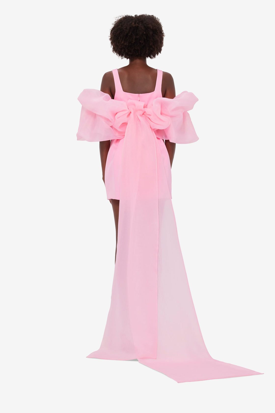 Exclusive LEO LIN Piper Appliqué Mini Dress & Cape Set – Baby Pink