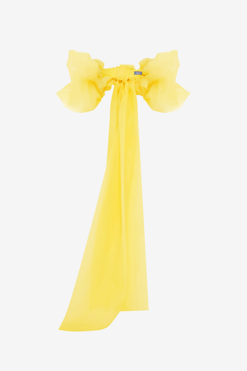 Exclusive LEO LIN Leonora Organza Puff Sleeve Cape - Sunshine