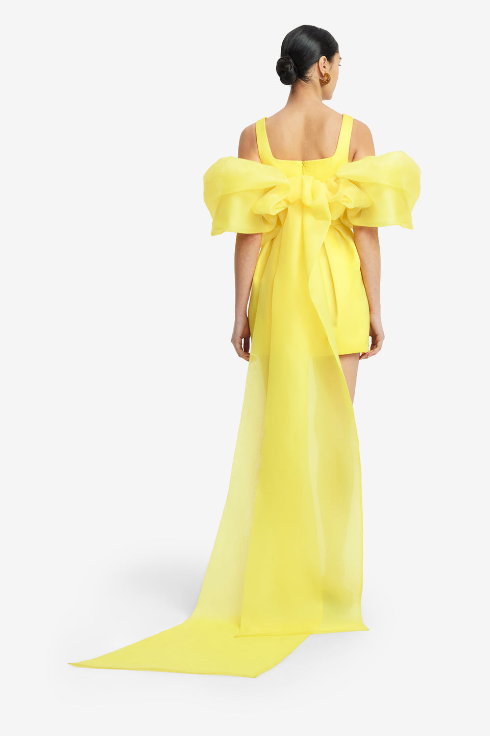 Exclusive LEO LIN Piper Appliqué Mini Dress & Cape Set – Sunshine