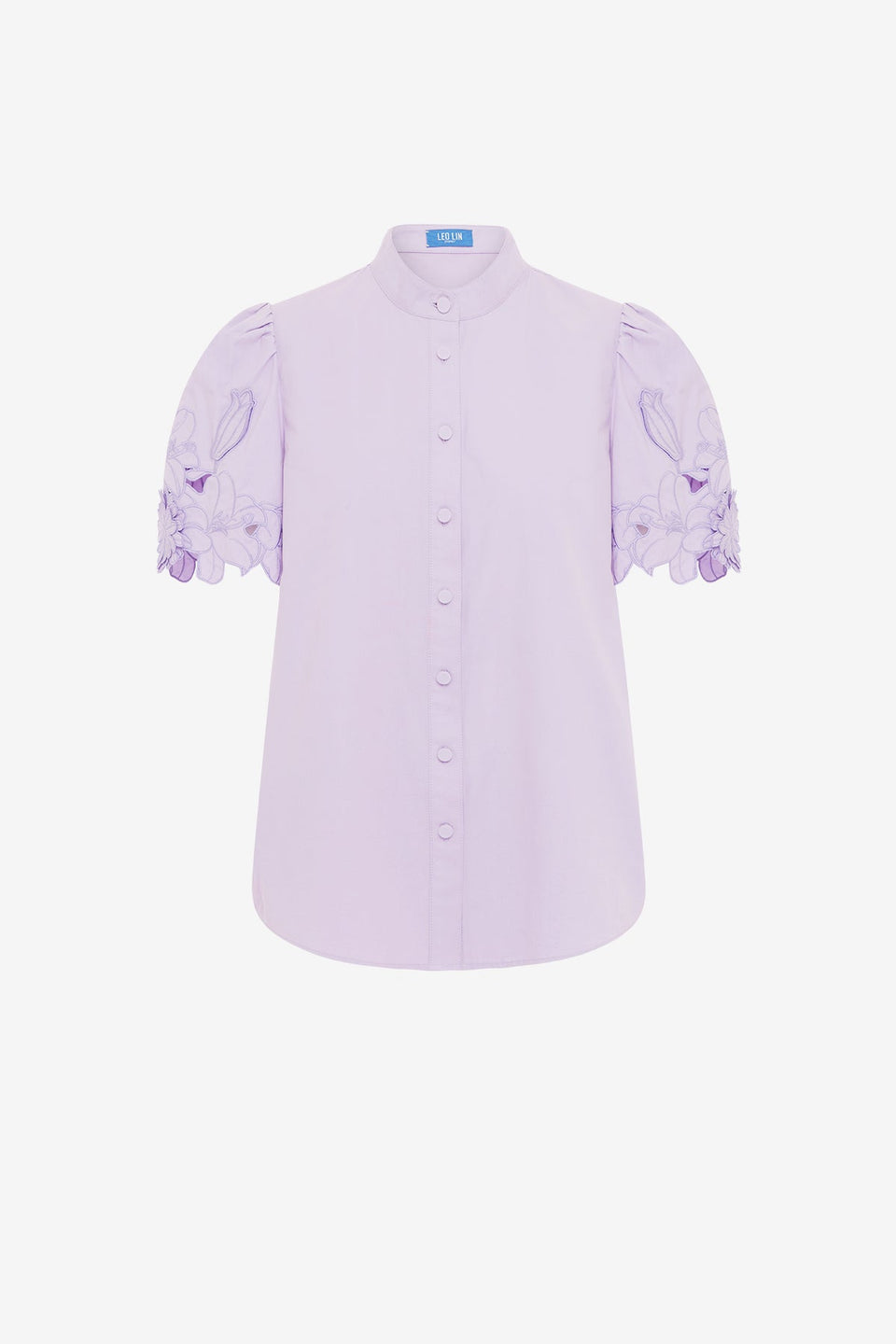 Exclusive LEO LIN Amelie Applique Shirt Top - Lilac