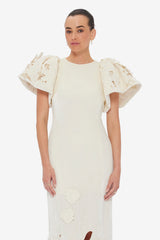 Lucinda Velvet Maxi Dress - Snow Dress Maxi