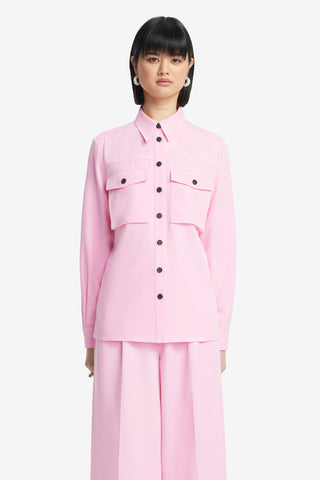 Exclusive LEO LIN Mavis Pocket Shirt - Baby Pink
