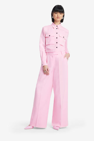 Exclusive LEO LIN Elisha Wide Leg Pants - Baby Pink