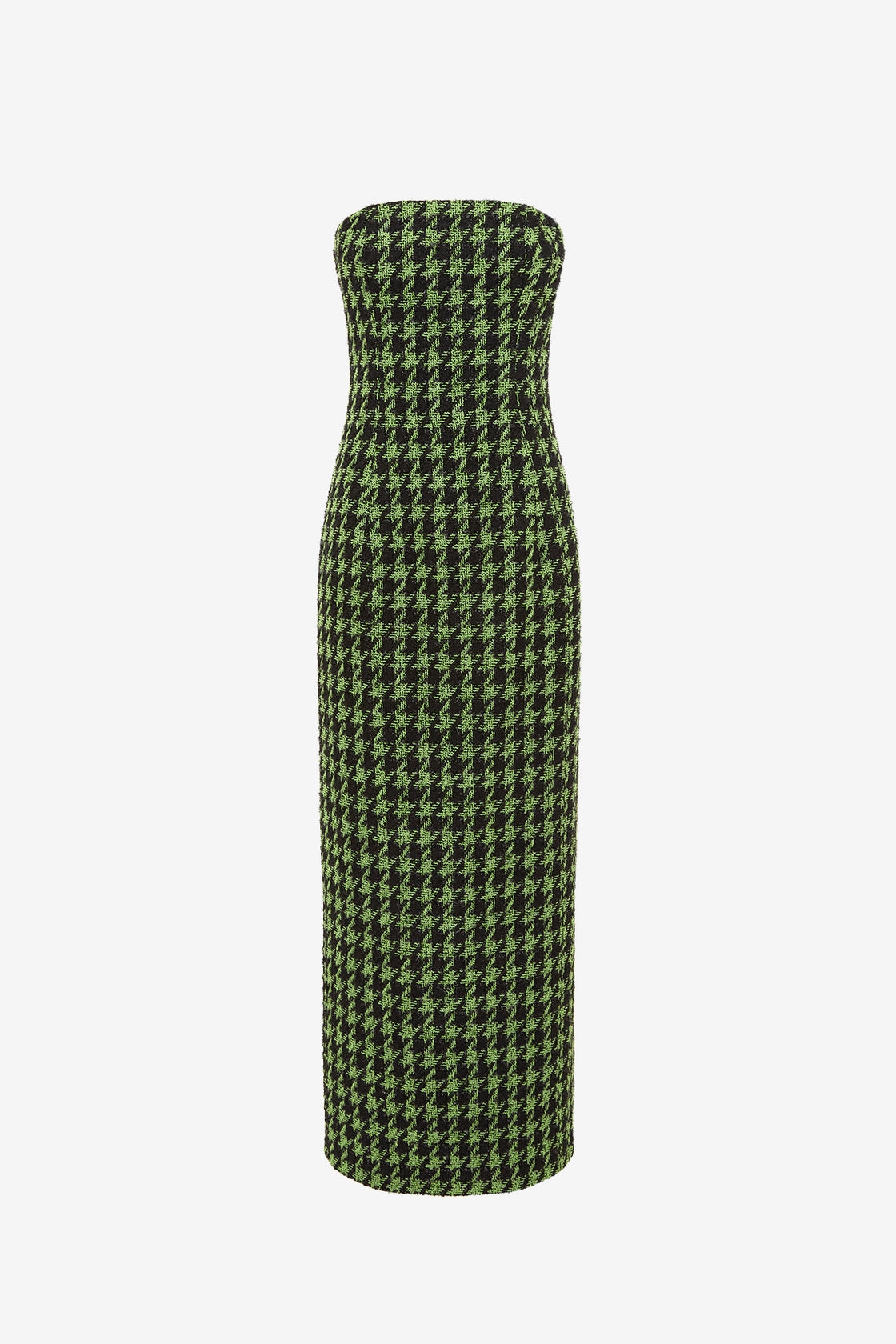 houndstooth maxi dress Plus Size Knot/Twist Ruched Sleeveless Crepe Mock Neck, Aubree Houndstooth Maxi Dress in Black/White, Size 1X,