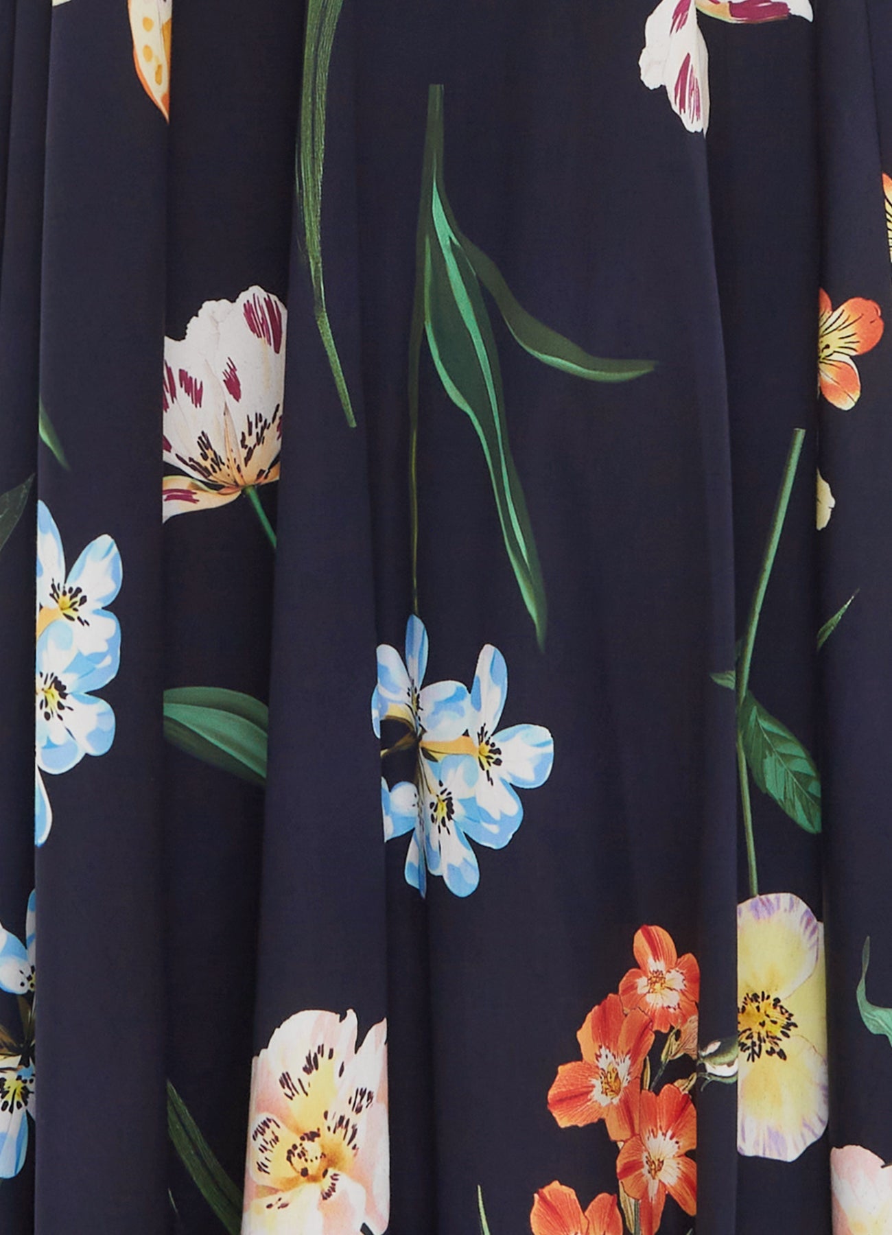 Zara Shirt Midi Dress - Botanical Print in Ebony – LEO LIN